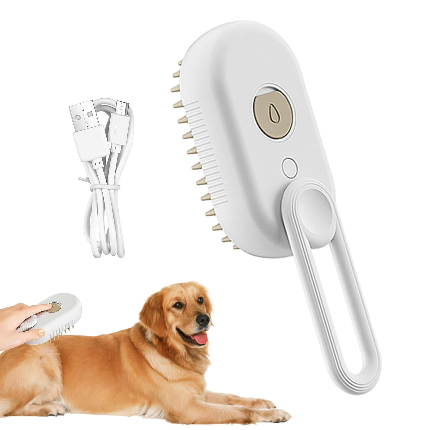 (2pcs) Cat Steam Brush, Pet Steam Brush, Dog Steam Brush, Cat Grooming, Dog Grooming, Pet Hair Removal Comb