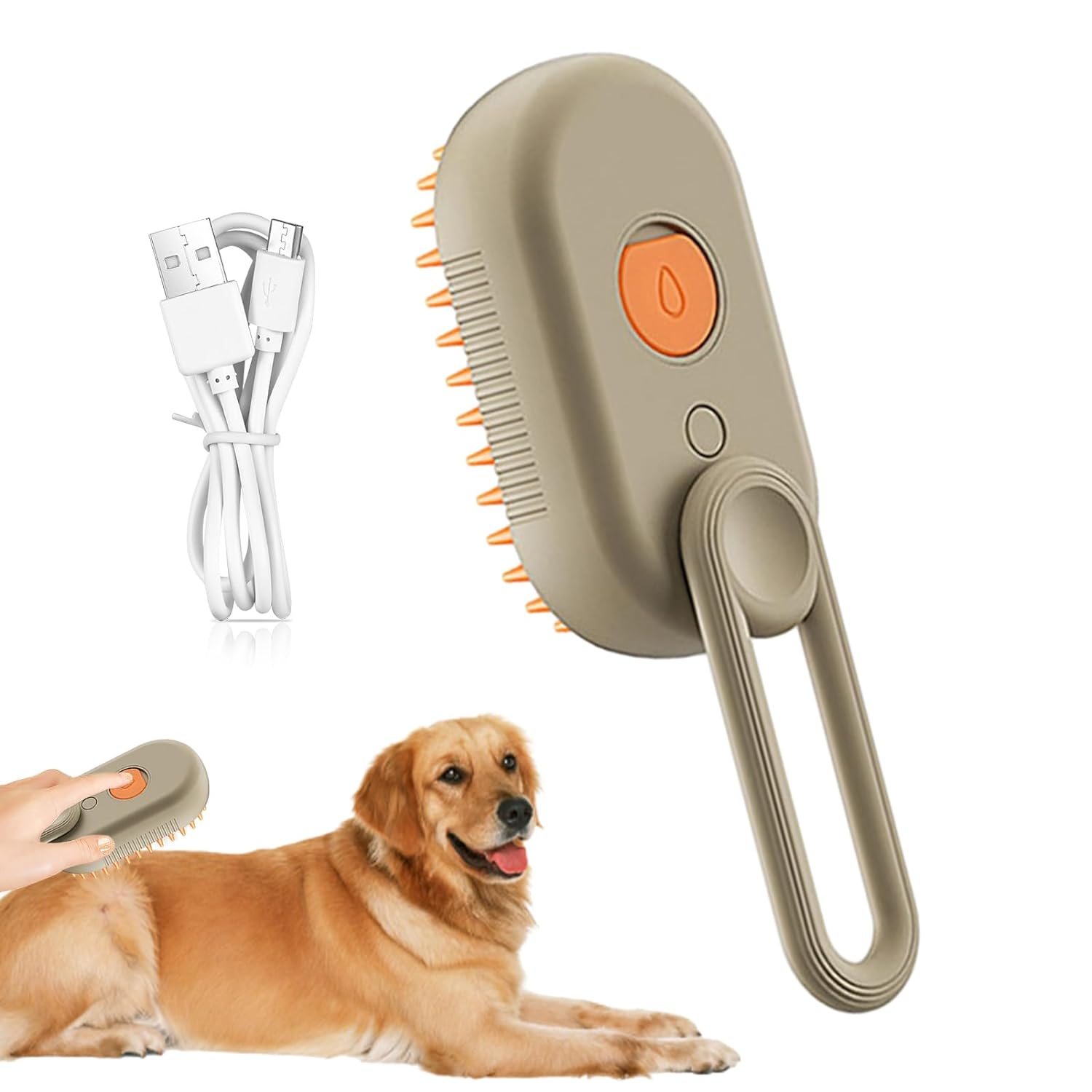 (2pcs) Cat Steam Brush, Pet Steam Brush, Dog Steam Brush, Cat Grooming, Dog Grooming, Pet Hair Removal Comb