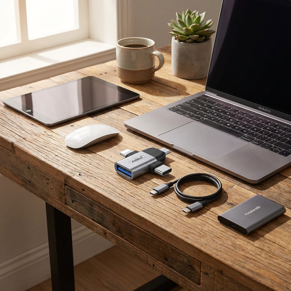 🔌 Adattatore 3 in 1 Andowl - Plug and Play! 🚀