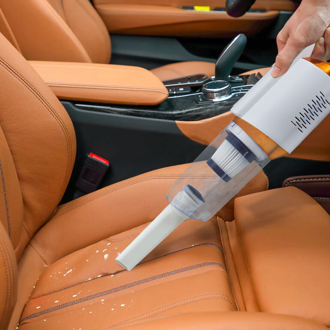 Electric cordless portable vacuum cleaner