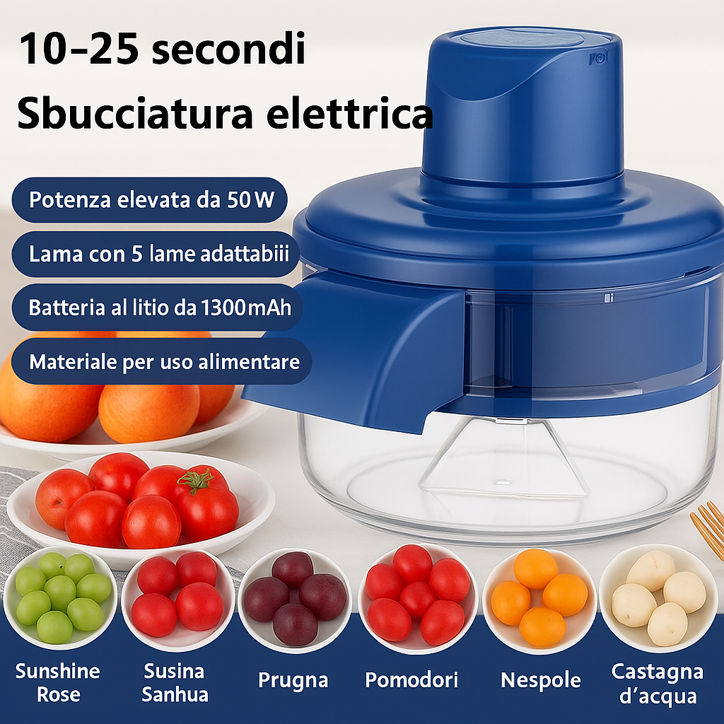 Sbuccia Frutta Magico Veloce Elettrico