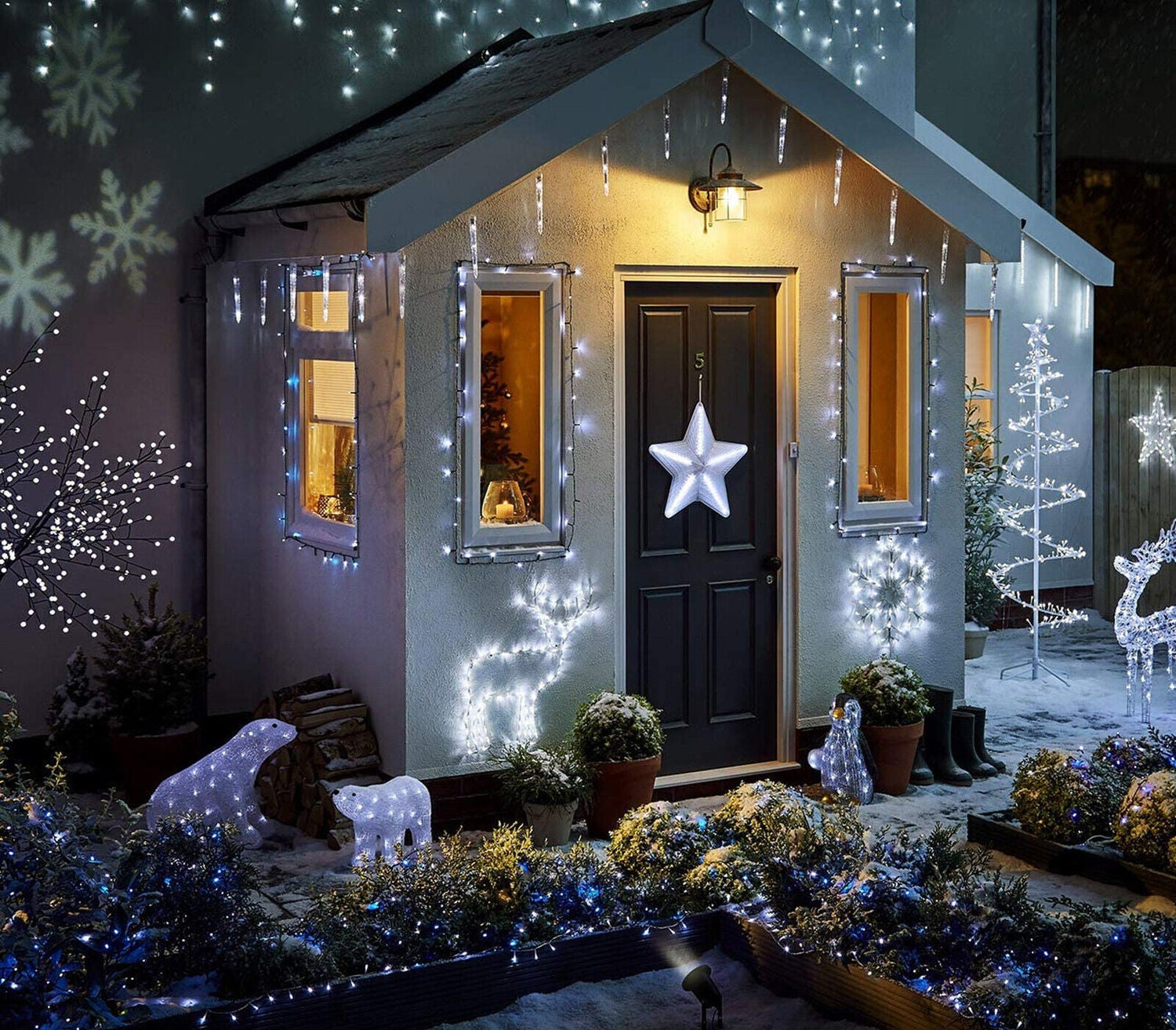 Luci a led per esterni con pannello solare