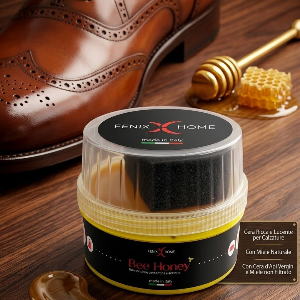 Bee Honey – Cera d'Api Protettiva e Lucidante 250ml | Pelle, Cuoio, Legno e Mobili