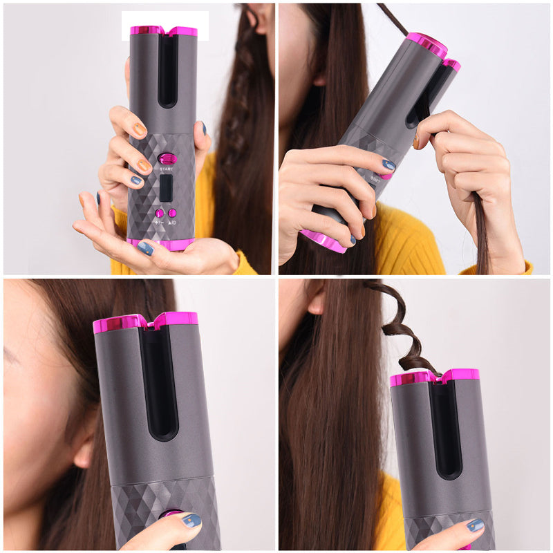 Automatic curl straightener