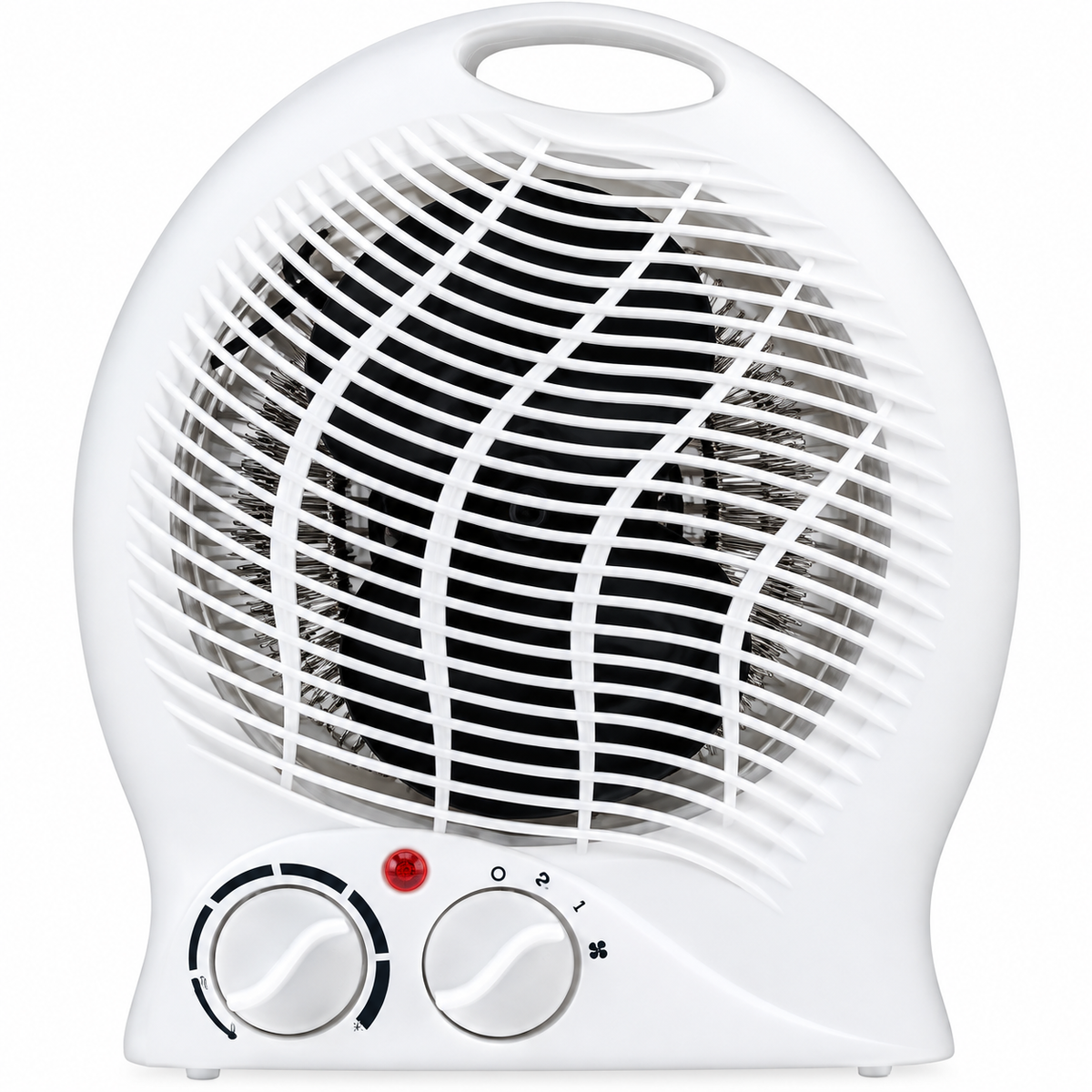 Termoventilatore Elettrico da Bagno 2000W – Stufetta Silenziosa 2 Potenze, Termostato, 3 Modalità e Autospegnimento | Basso Consumo