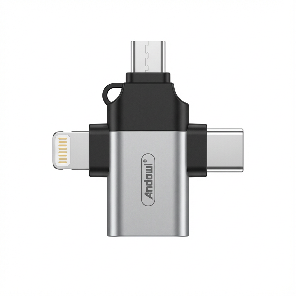 🔌 Adattatore 3 in 1 Andowl - Plug and Play! 🚀