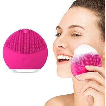 Electric facial cleansing brush with 5 vibrating massage modes