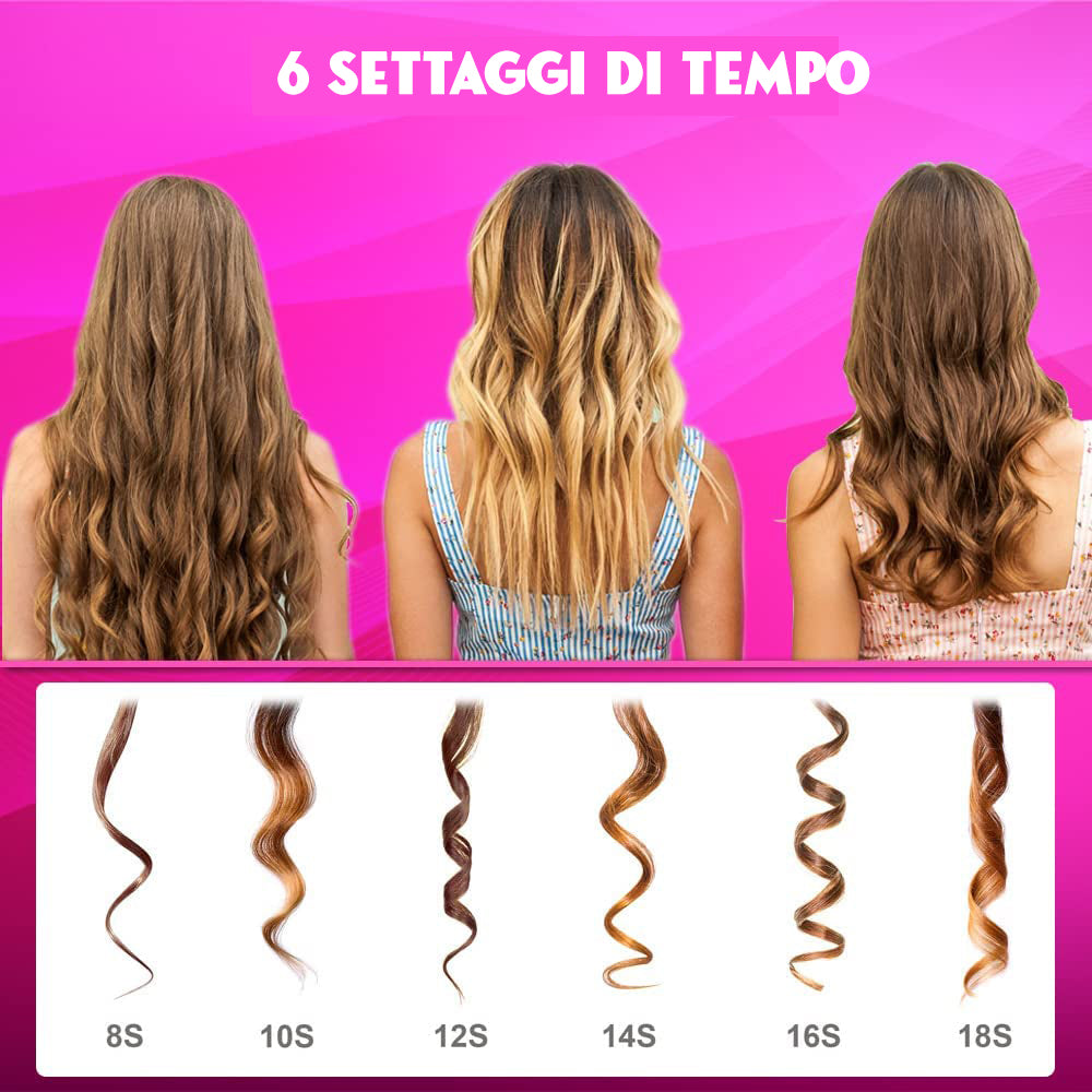 Automatic curl straightener