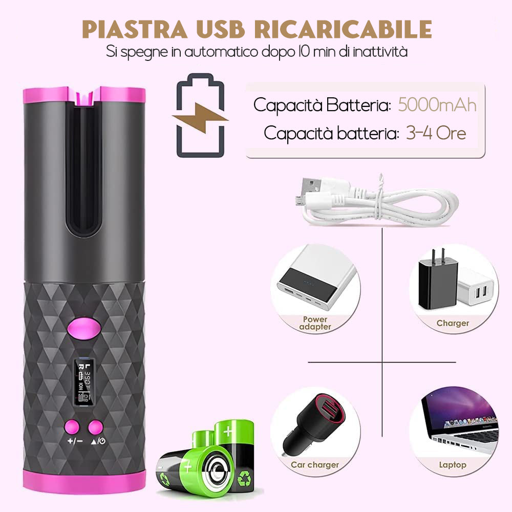 Automatic curl straightener