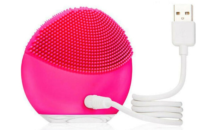 Electric facial cleansing brush with 5 vibrating massage modes