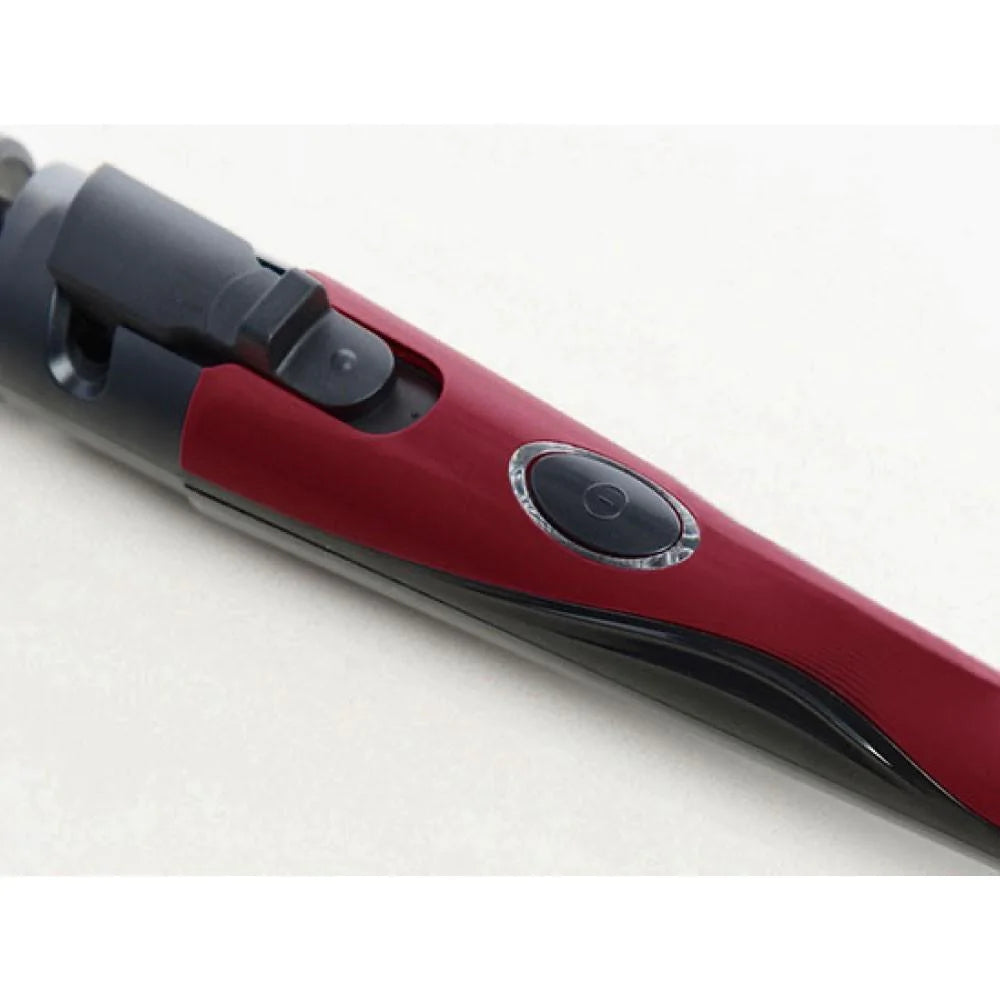 Spiral straightener for curly hair in ceramic curling iron
