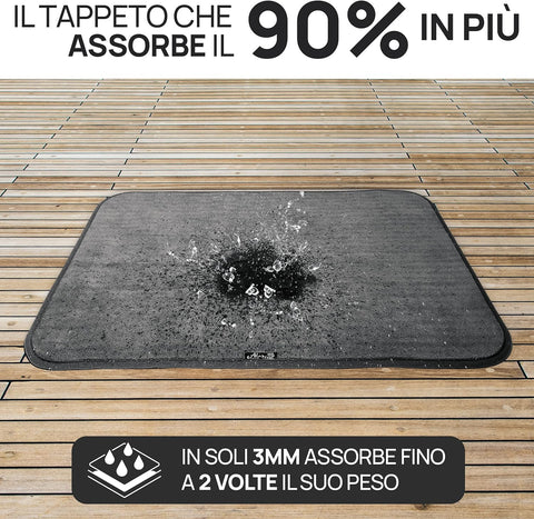 Tappeto Magico® - The Original Doormat for Indoor and Outdoor, Non-Slip, Machine Washable, Ultra Absorbent Carpet, Mats for the Bathroom, Kitchen, Home - Made in Italy