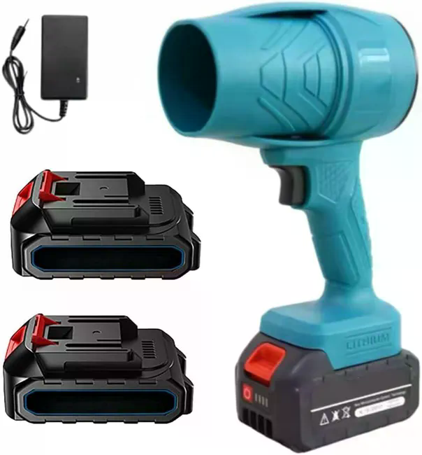 Soffiatore a Batteria Portatile 12.8V 1300mAh - Soffiatore Elettrico Ricaricabile Senza Fili Multifunzione per Foglie, Polvere, Casa, Garage, Giardino - Ricarica Cavo e Alimentatore Inclusi