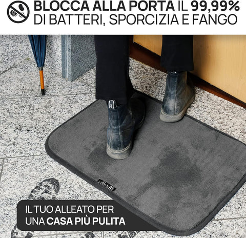 Tappeto Magico® - The Original Doormat for Indoor and Outdoor, Non-Slip, Machine Washable, Ultra Absorbent Carpet, Mats for the Bathroom, Kitchen, Home - Made in Italy