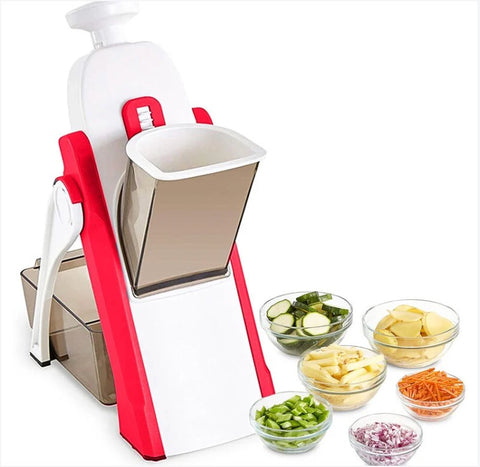 Samurai Original Pressure Mandolin 4 in 1, 4 in 1 Vegetable Cutter, Professional Slicer, Kitchen Chopper, Multifunction