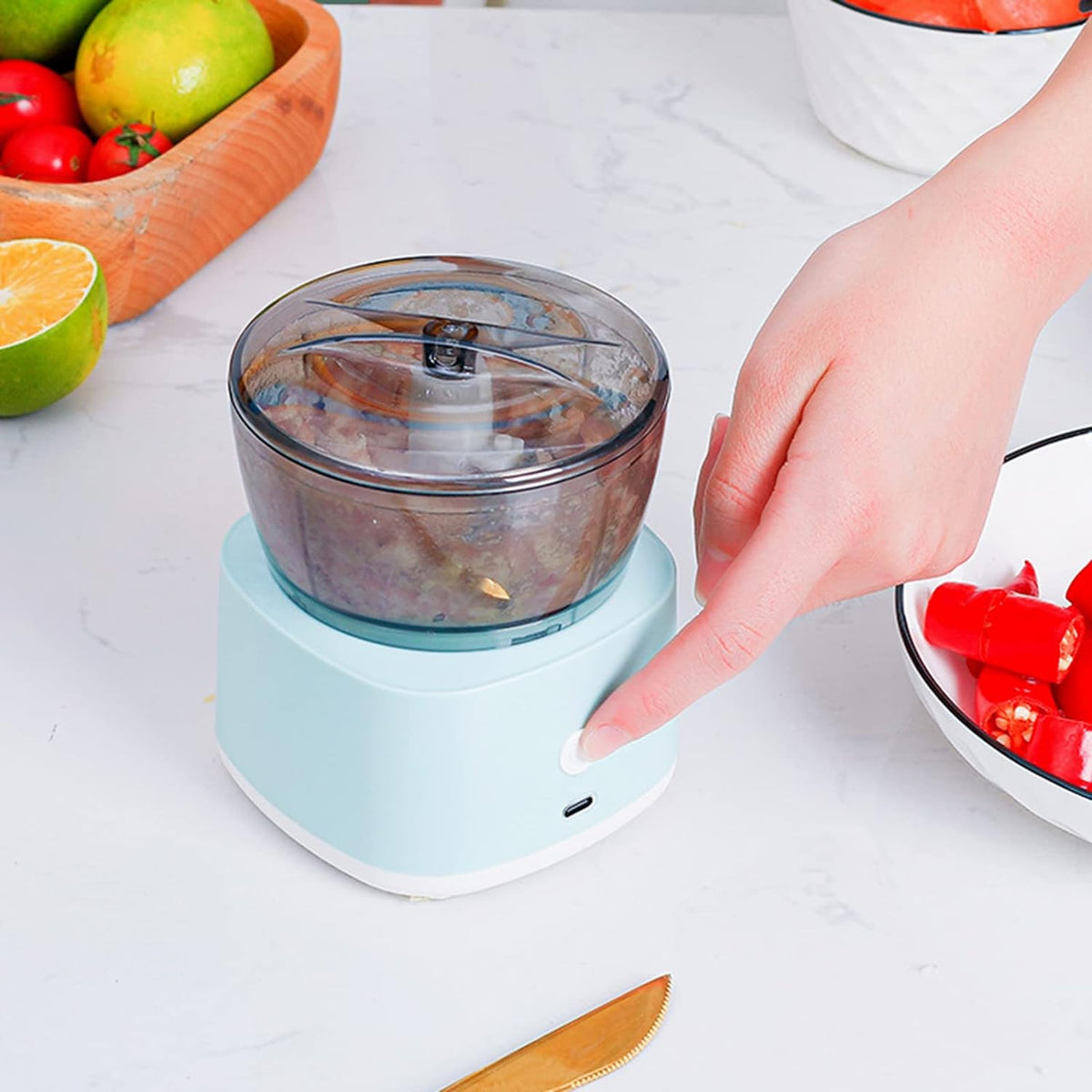 Mini Electric Food Chopper, Food Chopper, Mini Food Processor, Portable Food Mixer, Cordless Meat Grinder Meat Grinder Machine