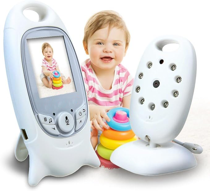 Baby Monitor Video con Visione Notturna e Audio per Monitoraggio del Sonno Neonatale