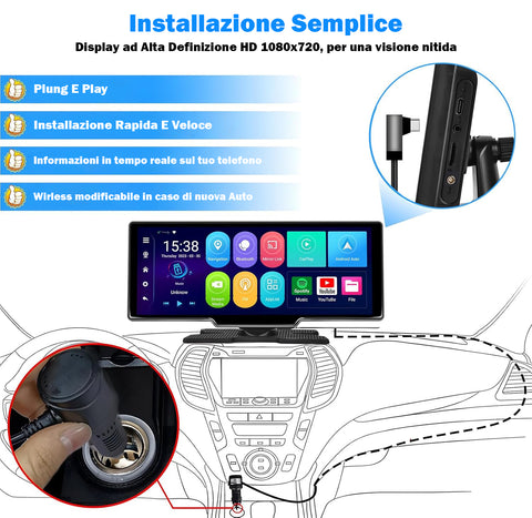 Bluetooth-Musiklautsprecher, kabelloses Handy-Ladegerät, Uhr und Wecker