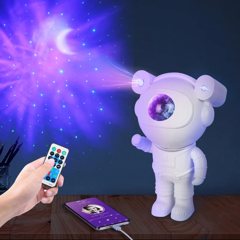 Astronaut Bedroom Light Projector, Tiktok Galaxy Projector Robot