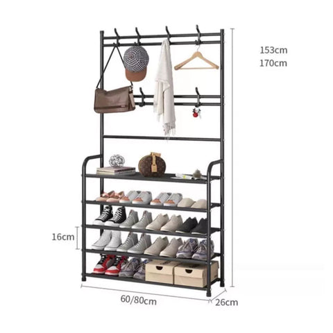 Shoe rack with coat hanger / Open cabinet Entrance