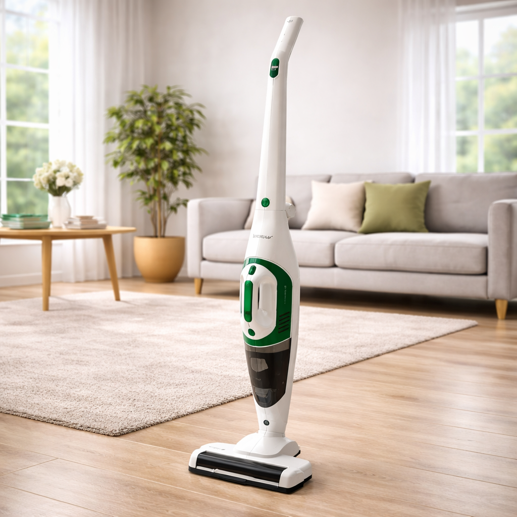 Aspirapolvere Scopa Workwear® Senza Fili 2 in 1 – Aspirapolvere Ricaricabile a Batteria Litio con Tecnologia Ciclonica, Spazzola Motorizzata LED, Testa Rotabile 180°, Senza Sacco – 150W