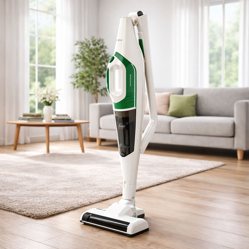 Aspirapolvere Scopa Workwear® Senza Fili 2 in 1 – Aspirapolvere Ricaricabile a Batteria Litio con Tecnologia Ciclonica, Spazzola Motorizzata LED, Testa Rotabile 180°, Senza Sacco – 150W