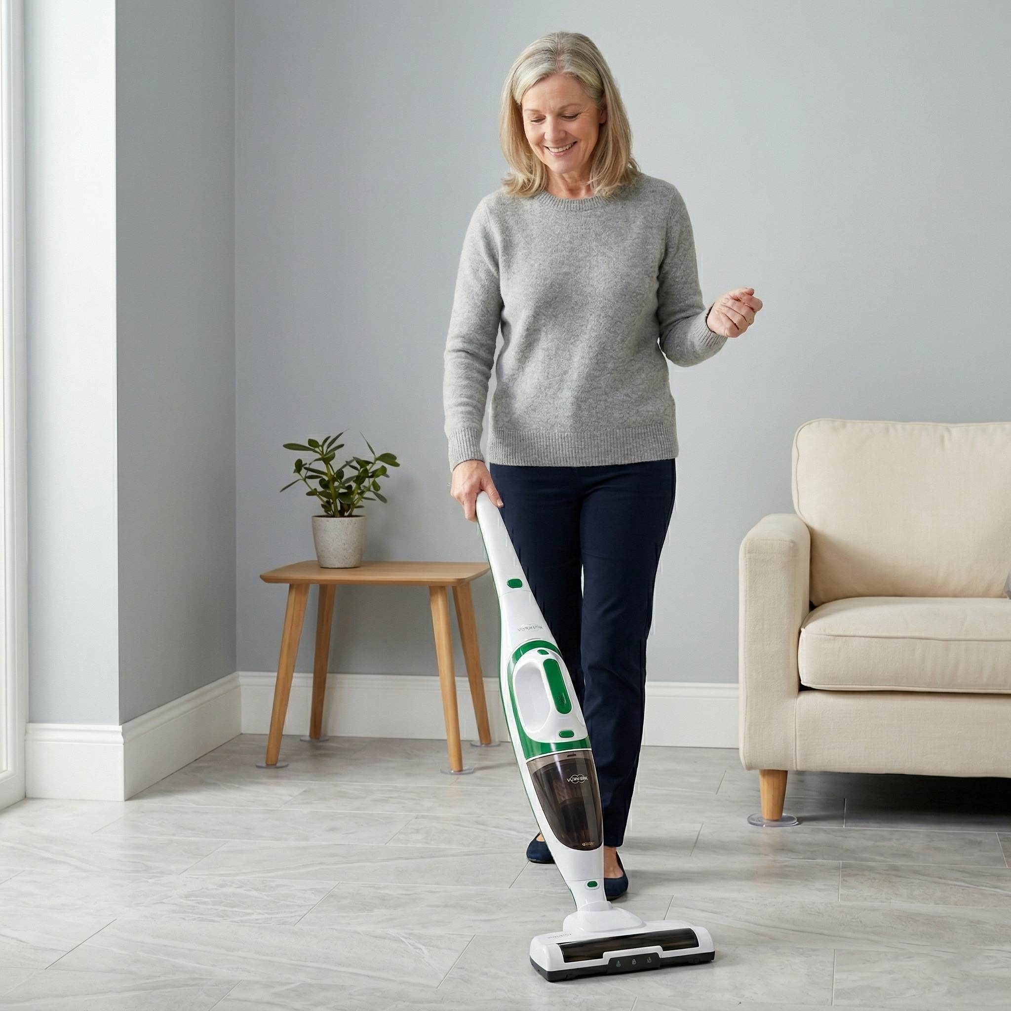 Aspirapolvere Scopa Workwear® Senza Fili 2 in 1 – Aspirapolvere Ricaricabile a Batteria Litio con Tecnologia Ciclonica, Spazzola Motorizzata LED, Testa Rotabile 180°, Senza Sacco – 150W