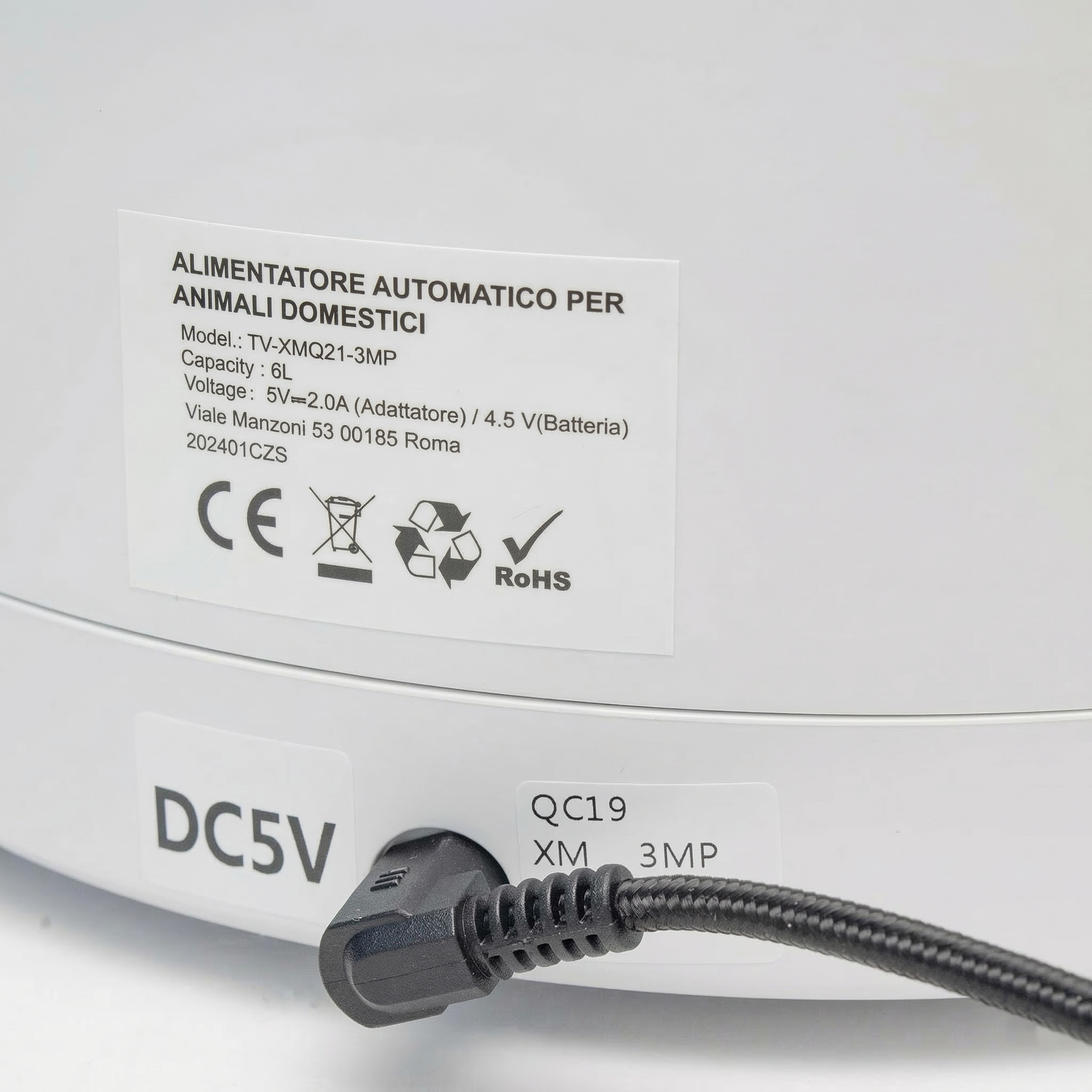 Distributore Automatico di Cibo Smart per Cani e Gatti con Telecamera HD e App