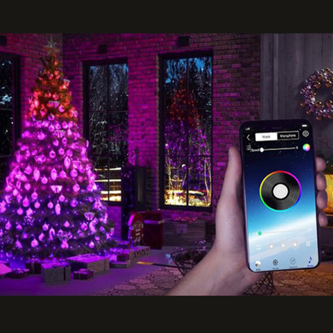 Luci led albero di natale 10 metri, luci led camera da letto tik tok, Led stanza gaming