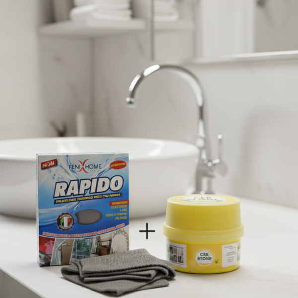 Kit Pulizia Panno Rapido + Cek Stone OMAGGIO