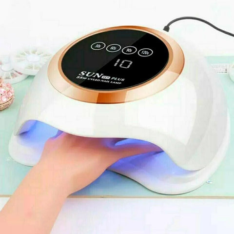 Nail oven with LED light