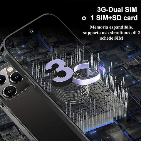 Mini Smartphone 3G Android Dual Sim 2GB Ram + 16GB Rom 3 Pollici