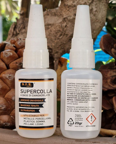 SuperColla Cek Store 40gr (Pack with 2 bottles of 20gr), Superglue glues everything, Cyanoacrylate glue