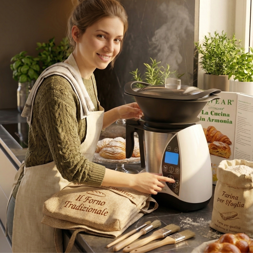 WorkWear Chef Pro™ – Robot da Cucina Multifunzione Intelligente con Cottura Integrata