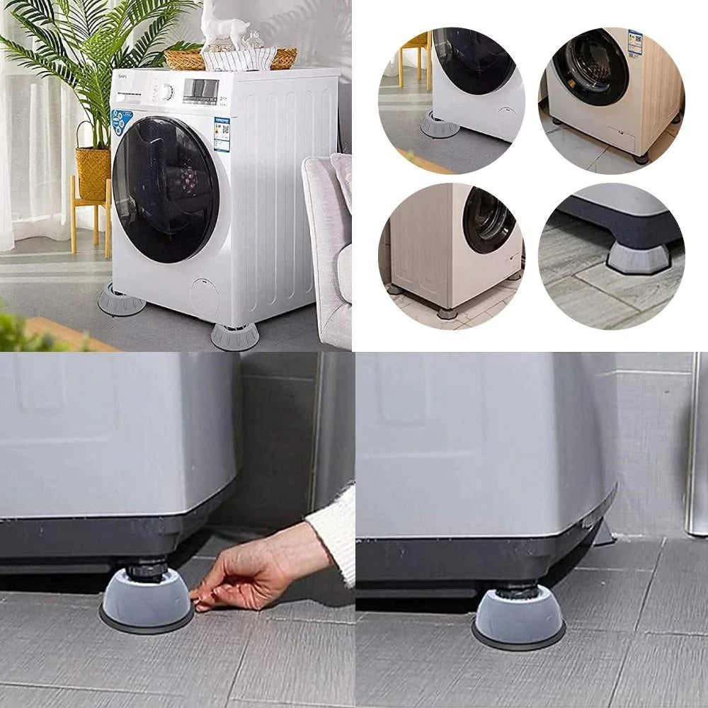 4-piece anti-slip and anti-vibration washing machine feet